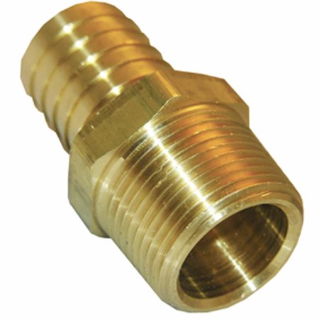 Disston-1PK Lasco 1-2 in. MPT X 1-2 in. Brass Hose Barb Adapter 17-7751 Pack of 6 17-7751 402511 Bundle 6