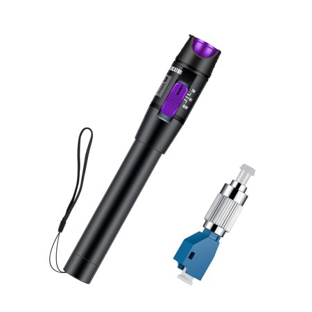 Visual Fault Locator Kit 30 MV 30 KM Fiber Light Tester Fiber Optic VFL Tester Kit Including Red Light Pen Fiber Optic Cable Tester Meter and Single M