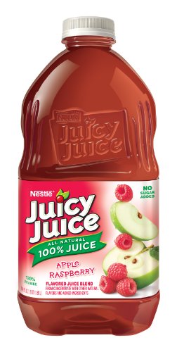Juicy Juice Apple Raspberry Juice, 64-Ounce Pet Bottles (Pack of 8)