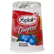 Yoplait Yogurt 99% Fat Free Blueberry Original 6 Oz Pack of 8