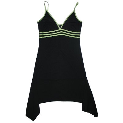 Winged Slip Dress in BLACK / MINT GREEN by Taboo - Ladies / Juniors Size Large