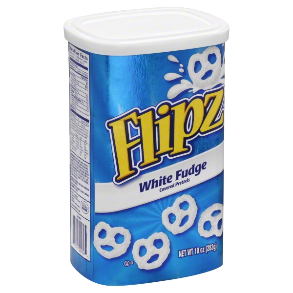 WHITE FUDGE COVERED PRETZELS