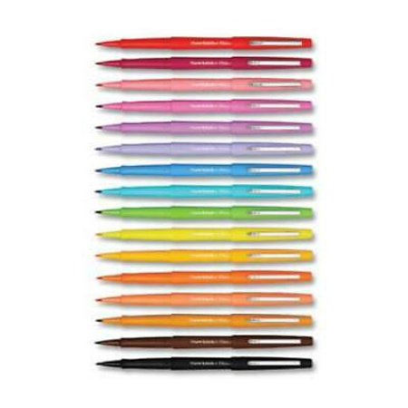 Paper Mate Flair Scented Felt Tip Porous Point Pen  Stick  Medium 0.7 Mm  Assorted Ink and Barrel Colors  16/Pack (2125408)
