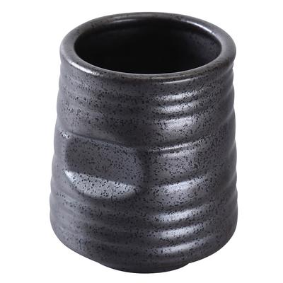 Yanco DB-9303 3.125 in. Diamond Black Collection Tea Cup  Matte Glaze - 10 Oz - 3.75 in. - Pack of 36