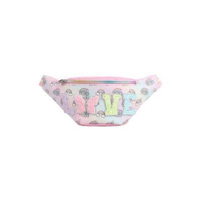 Bubble Gum Ombre Rainbow 'Love' Belt Bag