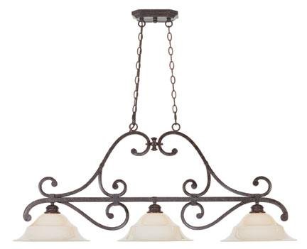 Savoy House 1-8306-3-72 Citadel 3 Light Trestle Rustic Bronze 3 - E Bulbs