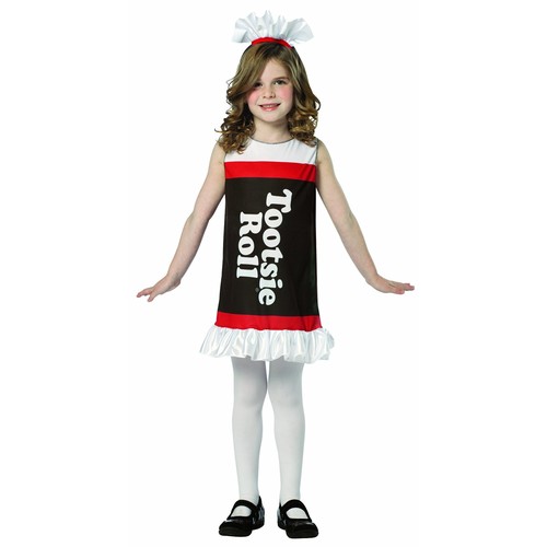 Tootsie Roll Tank Dress Child Halloween Costume  One Size  (7-10)