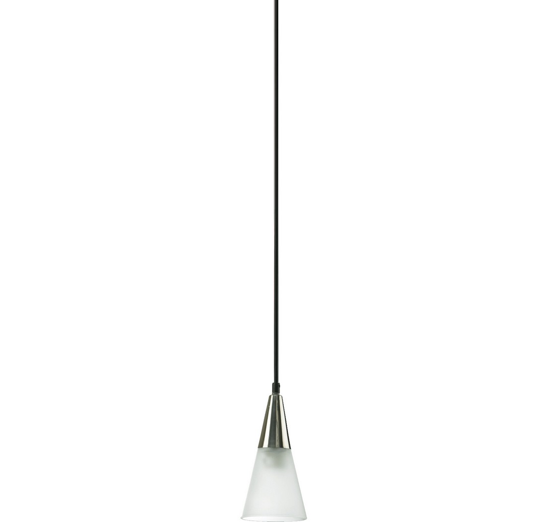 Sm Cone Pend/Frost in Satin Nickel