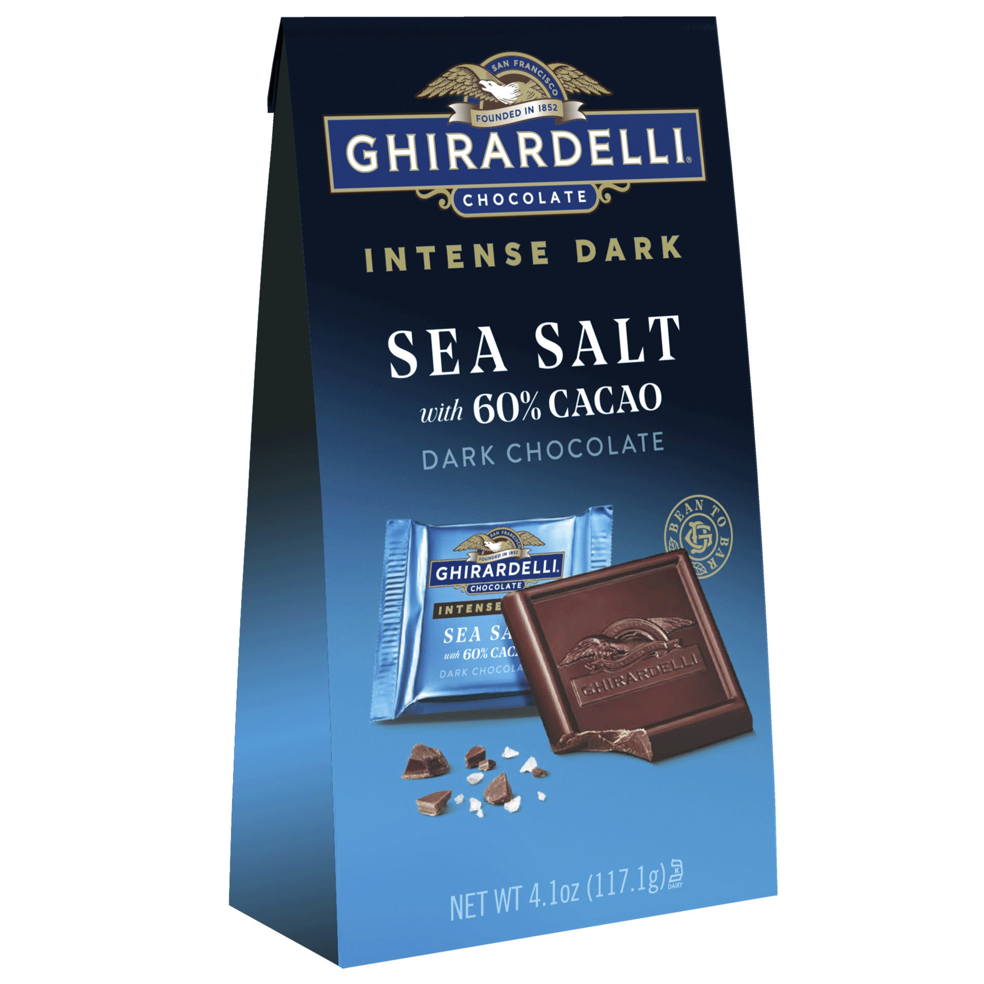 Ghirardelli Chocolate Intense Dark Sea Salt With 60% Cacao Dark Chocolate