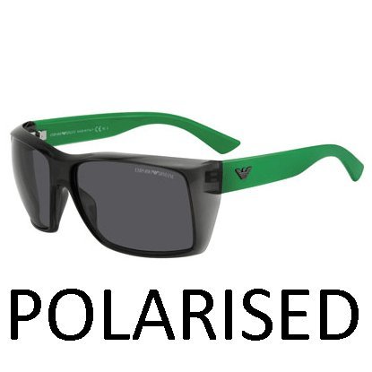 New Emporio Armani Sunglasses EA 9797 EA9797 YWC 3H Black Green Italy Men