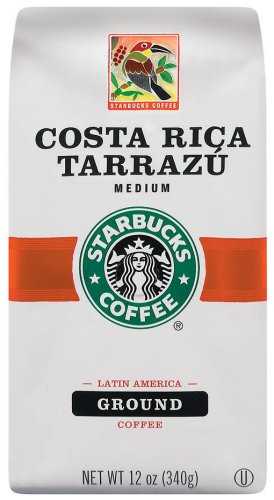 Starbucks Costa Rica Tarrazu Coffee, Ground, 12-Ounce Bags (Pack of 3)