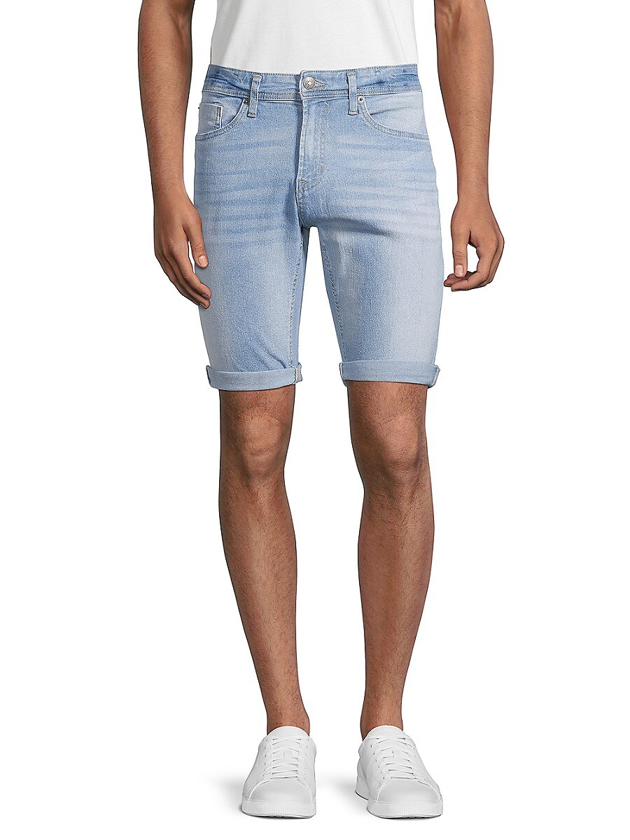 BUFFALO David Bitton Men's Evan X Denim Shorts - Light Blue - Size 33