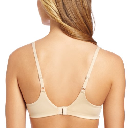 Maidenform Women's Comfort Devotion Demi Push up Bra, Latte/Black, 38B thumbnail