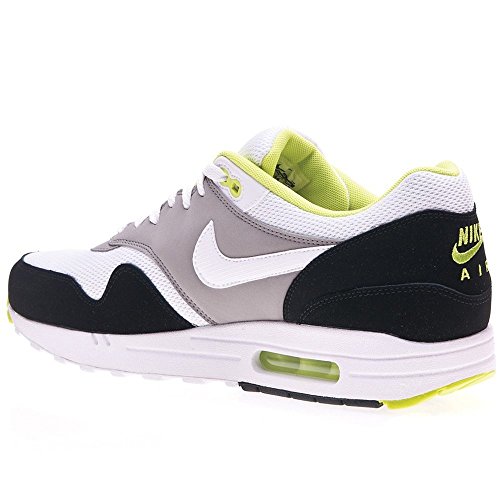 Nike Men's NIKE AIR MAX 1 ESSENTIAL RUNNING SHOES 10 Men US (WHITE/WHITE/MEDIUM GREY/BLACK) thumbnail