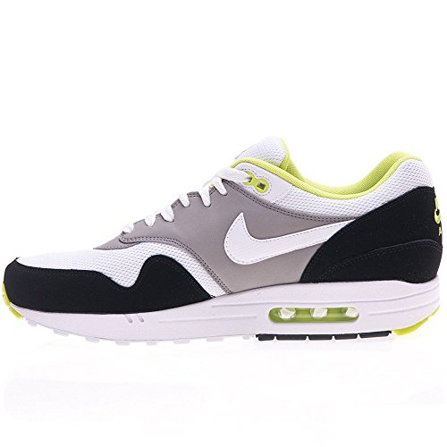 Nike Men's NIKE AIR MAX 1 ESSENTIAL RUNNING SHOES 10 Men US (WHITE/WHITE/MEDIUM GREY/BLACK) thumbnail