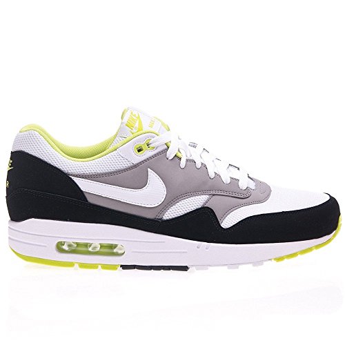 Nike Men's NIKE AIR MAX 1 ESSENTIAL RUNNING SHOES 10 Men US (WHITE/WHITE/MEDIUM GREY/BLACK) thumbnail