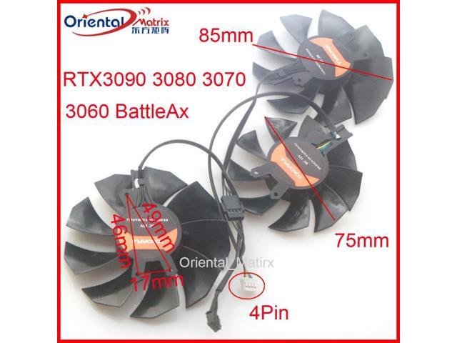 3pcs/Lot 12V VGA Fan for COLORFUL RTX3090 3080 3070 3060 BattleAx Graphics Card Cooling Fan 4Wire 4Pin