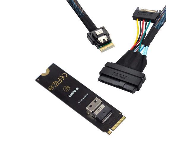 Mainboard SSD Slimline SAS PCIe SSD Adapter NGFF M-Key NVME to SFF-8654 to U.2 U2 SFF-8639 NVME PCIe SSD Cable