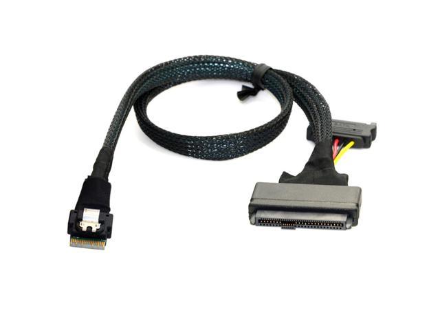 U.2 U2 SFF-8639 to Slimline SFF-8654 4i NVME PCIe SSD Cable for Mainboard SSD 750 P3600 P3700 M.2