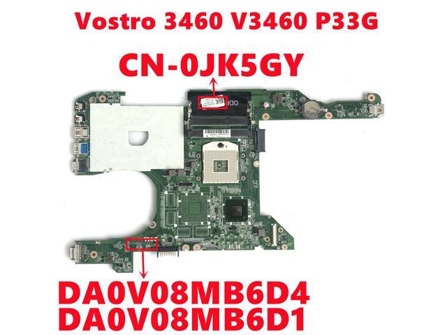 CN-0JK5GY 0JK5GY JK5GY for Dell Vostro 3460 V3460 P33G Laptop Motherboard DA0V08MB6D4 DA0V08MB6D1 SLJ8C DDR3 Fully Tested