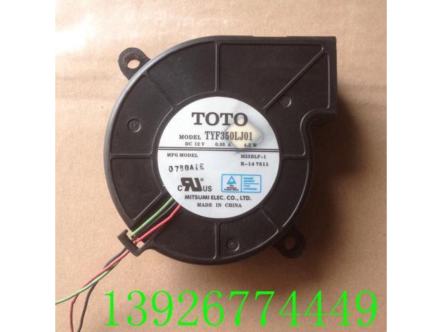 For Toto 7cm 7525 12V 0.35A TYF350LJ01 3-Wire Projector Turbofan