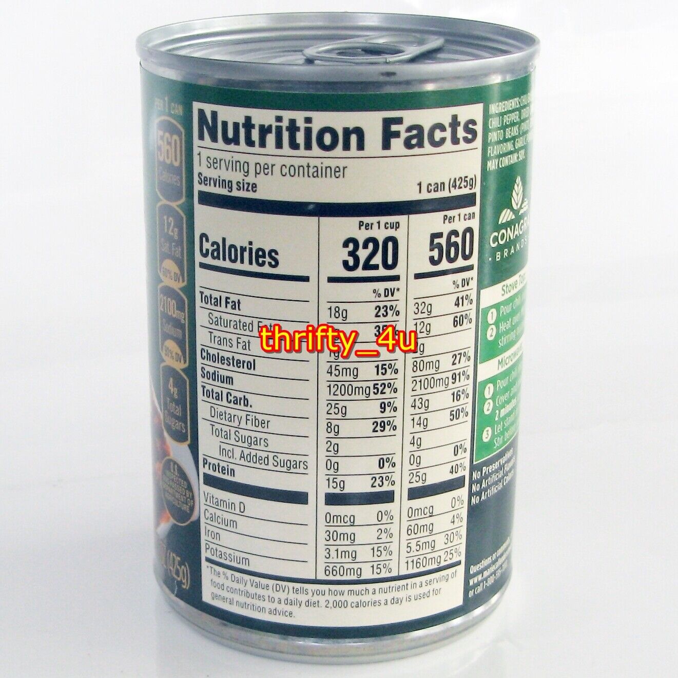 Marie Callender S Angus Beef Chili Canned Meal  15 Oz thumbnail
