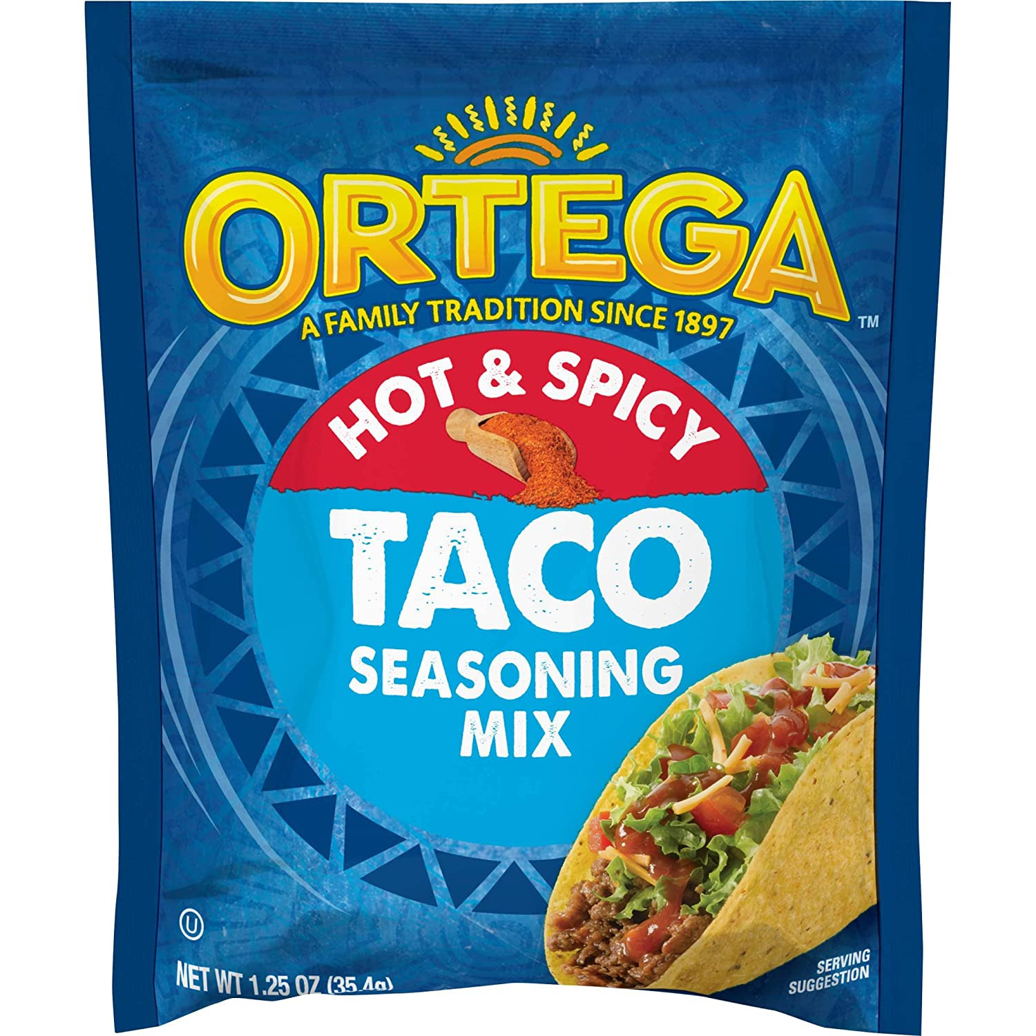 Ortega Taco Seasoning - Hot n Spicy 1.25 oz