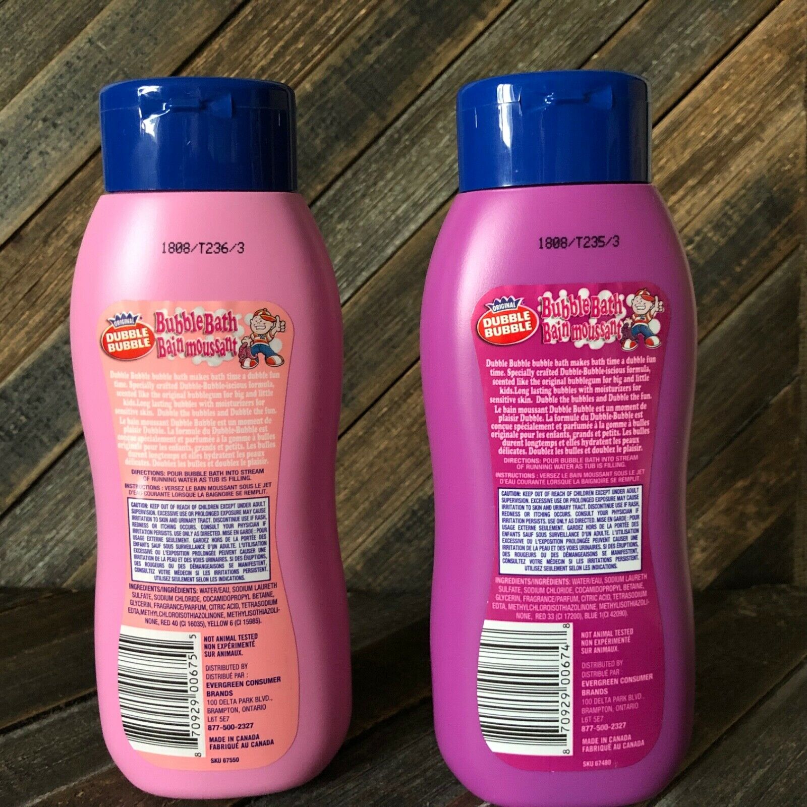 Two Bubblegum Scented Bubble Bath Dubble Bubble 12 Fl Oz per Bottle thumbnail