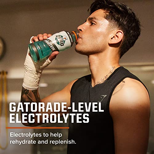 Gatorade Zero with Protein, 10g Whey Protein Isolate, Zero Sugar, Electrolytes, 3 Flavor Variety Pack, 16.9 Fl Oz, 12 Pack thumbnail