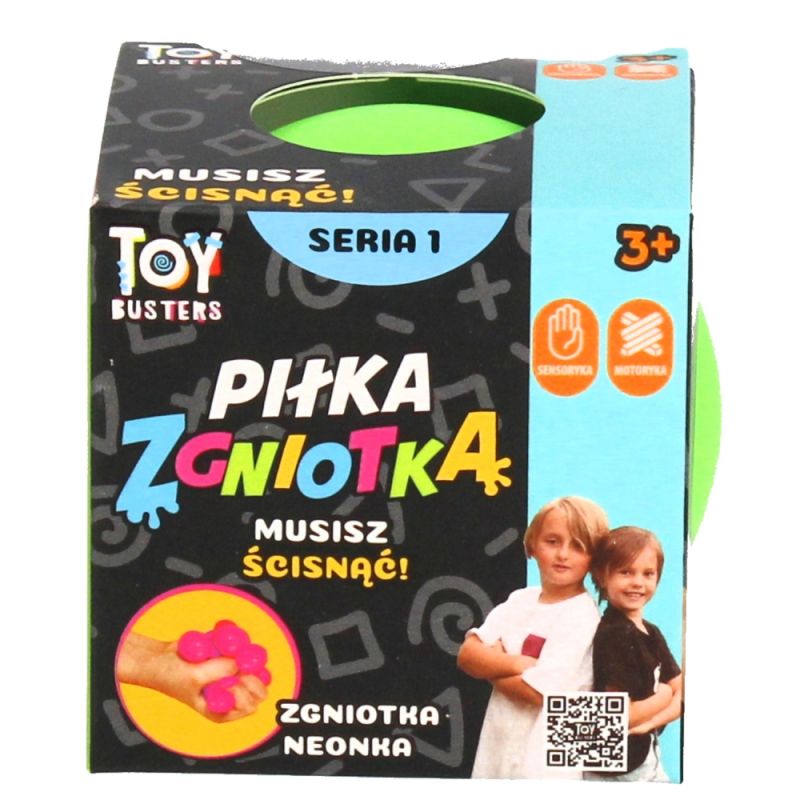 Gniotek Piłka 6x6x6 Neonówka WB R65-4962 Wyprzedaż thumbnail