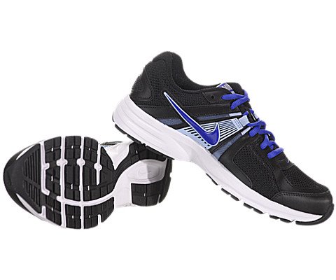 Nike Dart 10 Womens Running Shoes 8 B - Medium Black/Ice Blue/Silver/Violet Force thumbnail