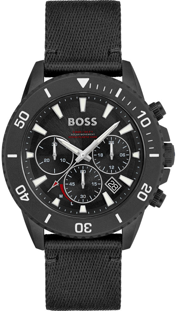 Hugo Boss 1513918 Admiral Black Chronograph Men's Watch