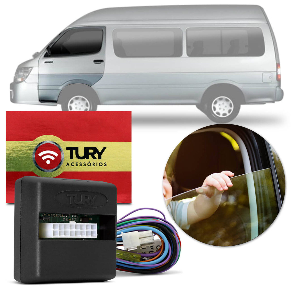 Módulo Vidro Elétrico Kia Topic 97 a 12 Grand Besta 00 a 05 Besta 97 a 10 2 Portas Tury Pro 2.18