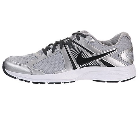 Nike Men's NIKE DART 10 RUNNING SHOES 9 Men US (MTLLC SILVER/BLK/ANTHRCT/WHITE)