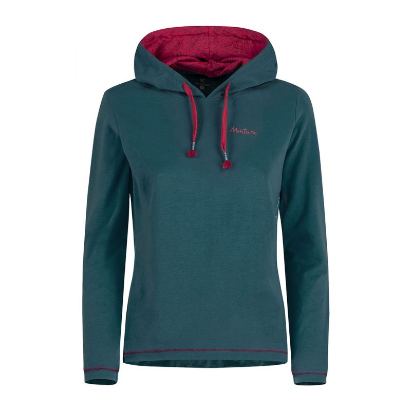 Montura Felpa Donna Lotus Hoody 5104 Petrolio
