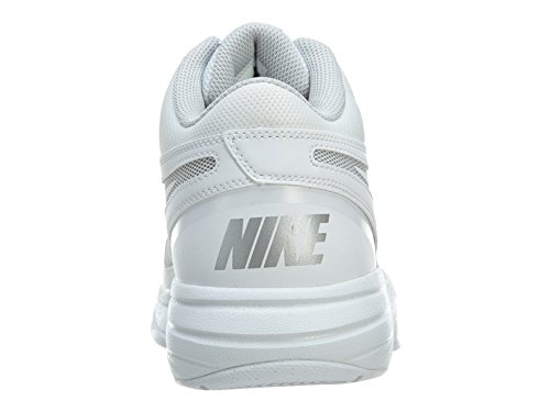 Nike Men's the Overplay VIII White/White/Metallic Silver Basketball Shoe 10 Men US thumbnail