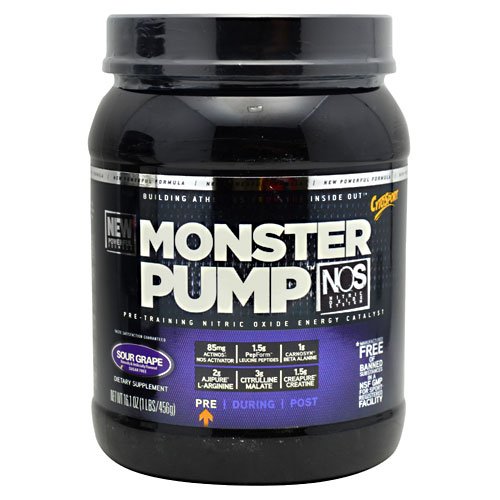 CytoSport Monster Pump NOS Sour Grape 30/SERV