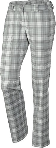 Nike Women's Modern Rise Tartan Pant - 10 - Base Grey