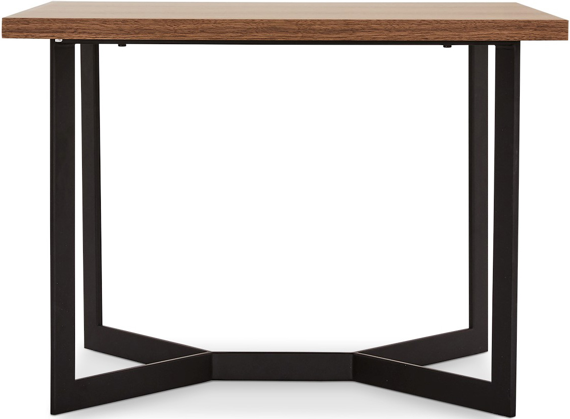 24Designs Tokyo Bijzettafel - B70 X D70 X H52 - Amerikaans Walnotenfineer - Metaal