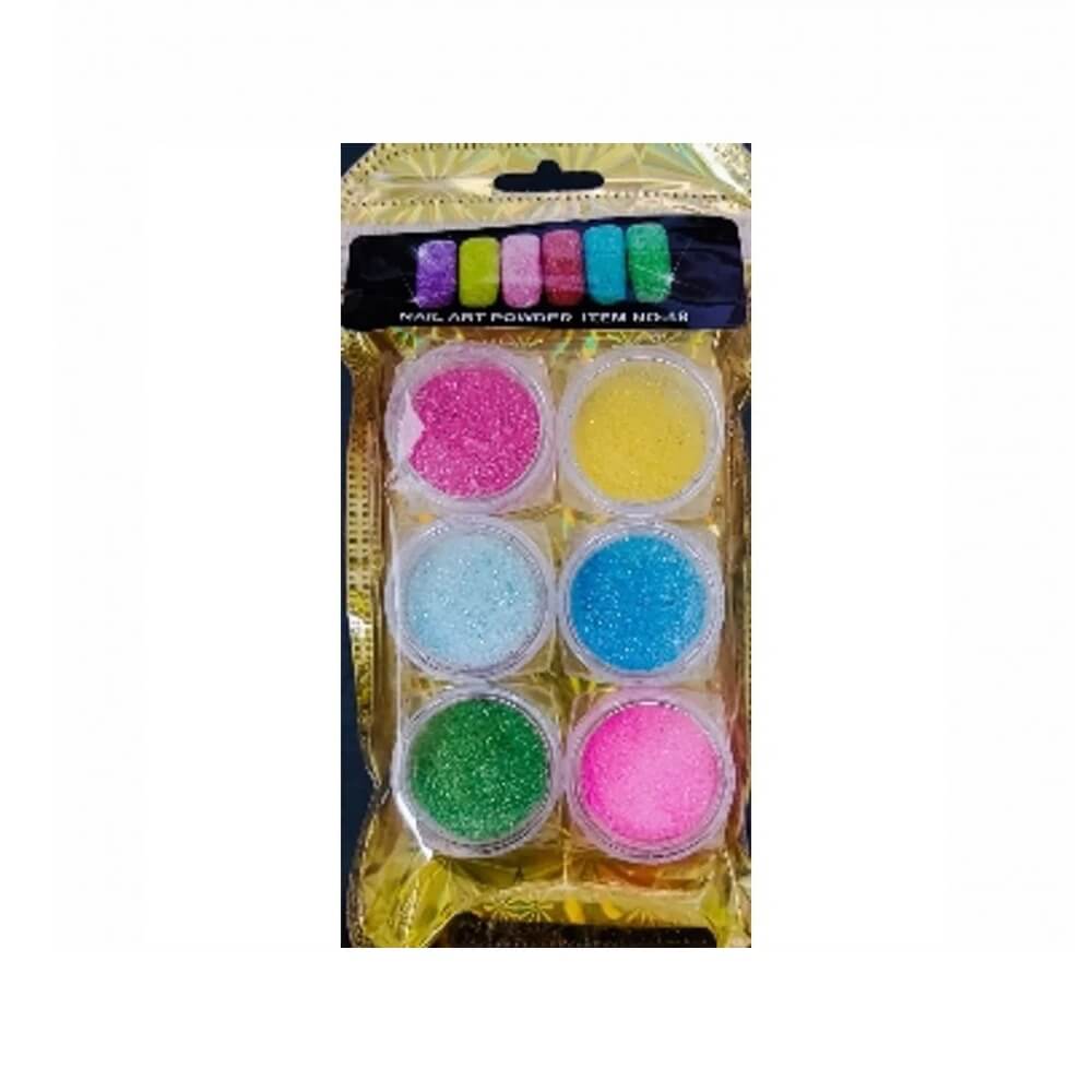 Glitter Df-2292 Pó P/ Unhas C/6 Peças OUTROS