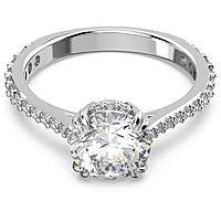 Swarovski Constella Silver Cocktail Ring Size 55