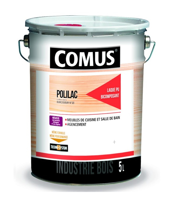 Laque Polyuréthane Polilac 2090 1000 COMUS - Blanc - Pot 1 L - 7796