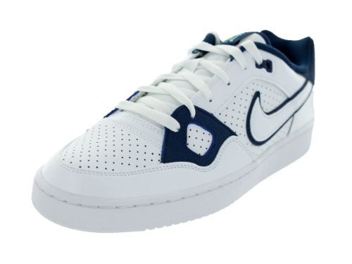 Nike Men's Son of Force White/White/Black/Green Glow Basketball Shoe 10 Men US thumbnail