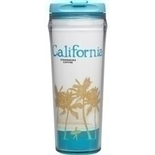 Starbucks Coffee California Plastic No Spill Coffee Travel Tumbler, 12 Fl Oz