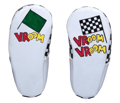 Lil Tootsies Hand-Painted Baby Shoes, Vroom, 3-6 Months