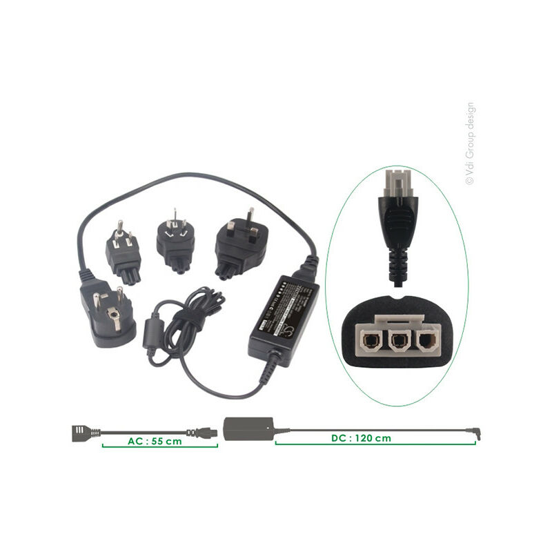NX - Alimentation Pour Imprimante HP (0957-2242,0957-2289...) Prises EU, UK, USA