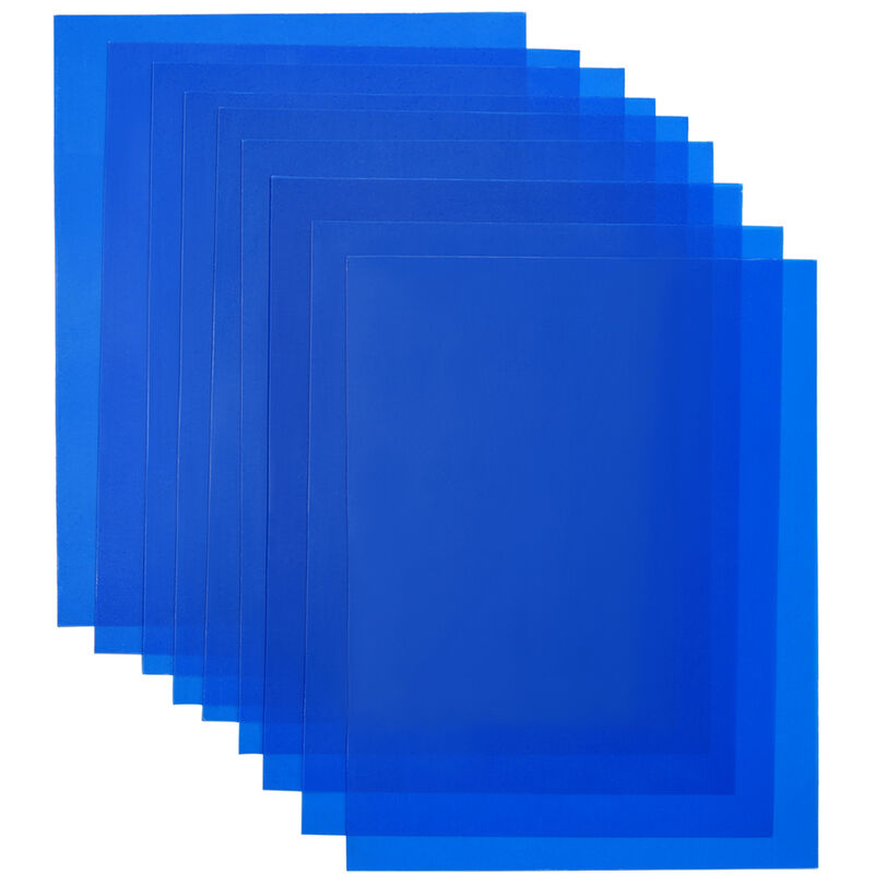 9Pcs 30 * 20 Cm De Photographie Filtres De Couleur De La Lumiere Set Filleur De Gel Light Transparent Pour Studio Photogie Portrait Tir Video, Bleu
