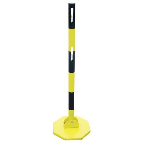 Viso Yellow, Black Marker Post, Black Tape, Steel, Barrier Post thumbnail