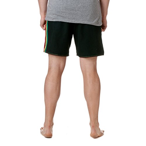 Adidas Men's Volley Stripe Swim Shorts, Black Mult, Size X-Large thumbnail