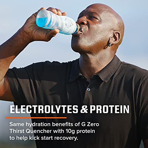 Gatorade Zero with Protein, 10g Whey Protein Isolate, Zero Sugar, Electrolytes, 3 Flavor Variety Pack, 16.9 Fl Oz, 12 Pack thumbnail